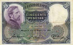50 Pesetas 1931